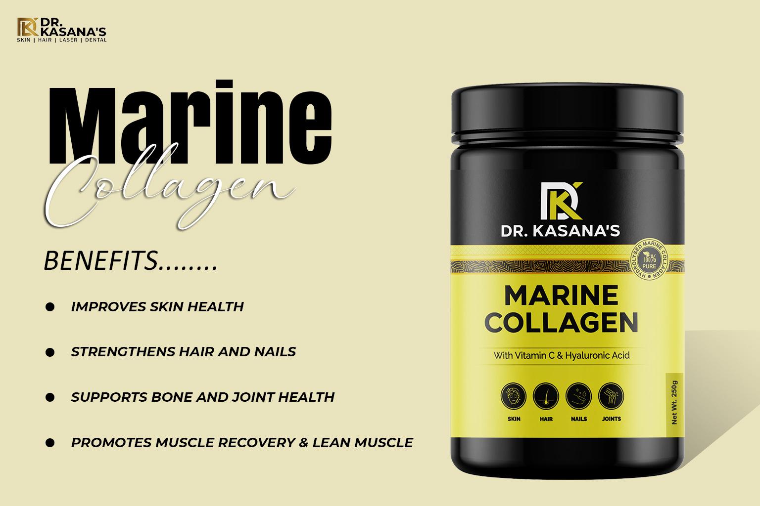 Dr. Kasana's Marine Collagen Product