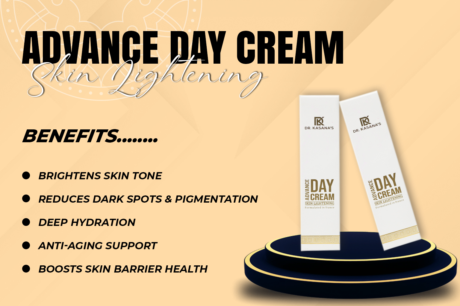 Dr. Kasana's Advance Day Cream - Skin Lightening & Hydration